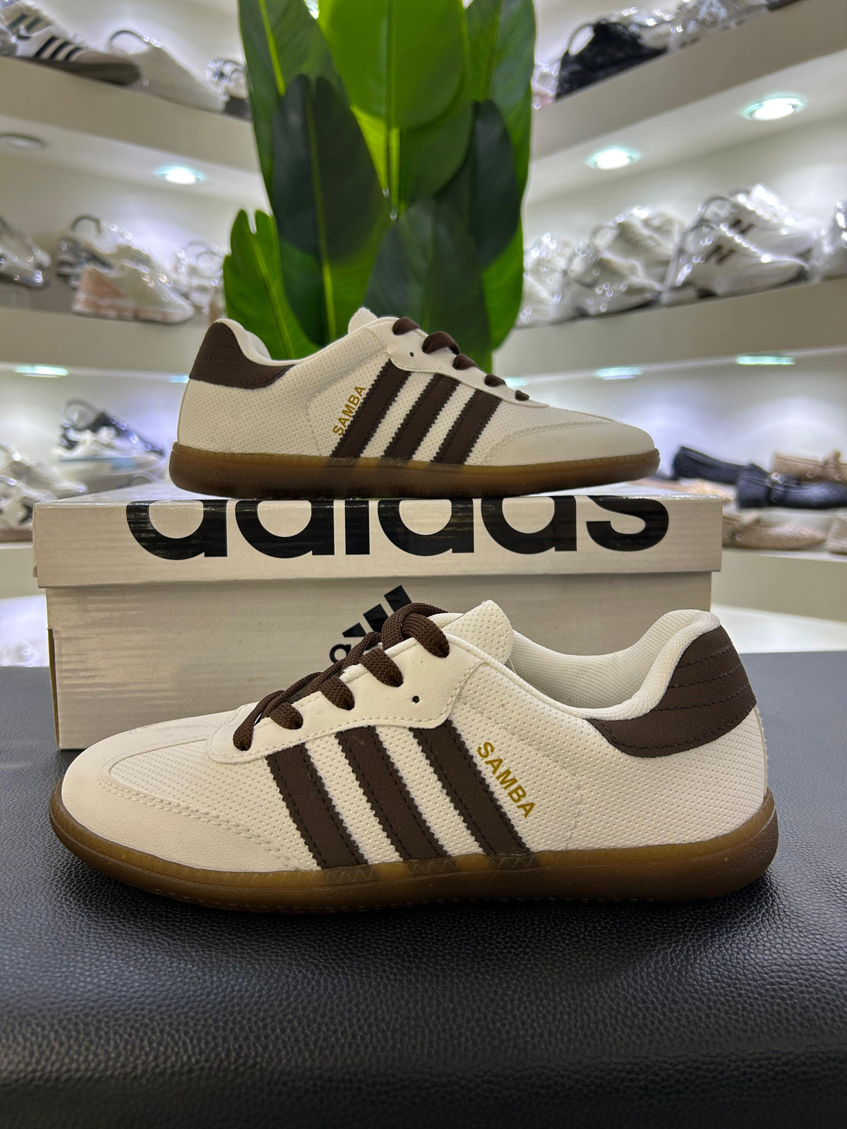 Adidas Samba Off White&Brown