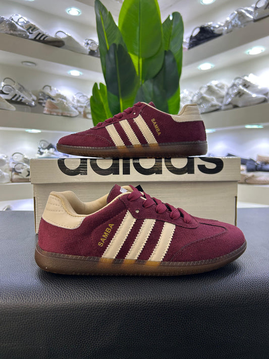 Adidas Samba Bergundy&Off White