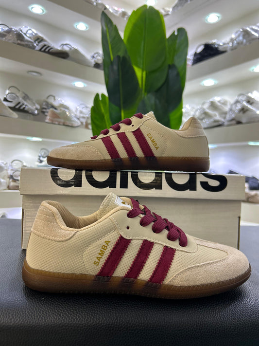 Adidas Samba Biege&Bergandy