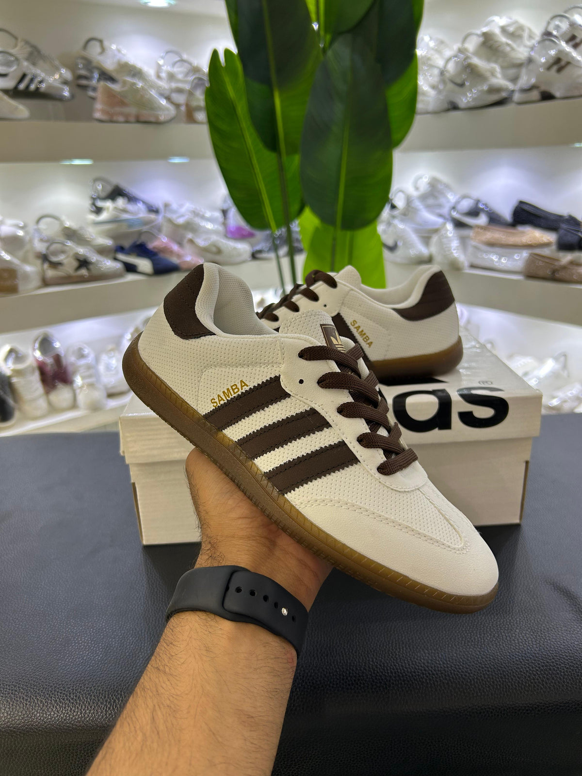 Adidas Samba Off White&Brown