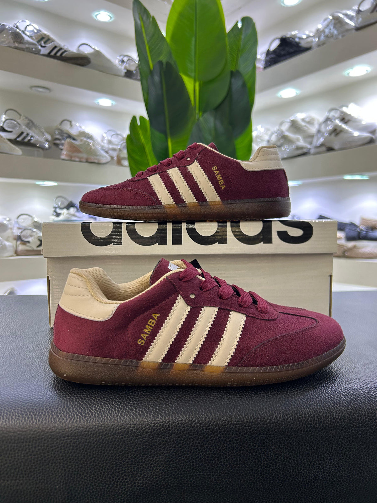 Adidas Samba Bergundy&Off White
